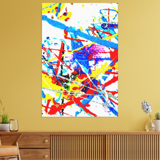 Het is wat het is canvas afdruk (Insitu (Woonkamer))