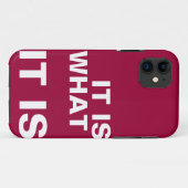 Het is wat het is Case-Mate iPhone case (Achterkant (horizontaal))