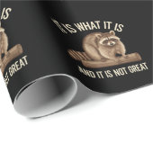 Het Is Wat Het Is en Het Is Geen Groot Wasbeer Ker Cadeaupapier (Rol Hoek)