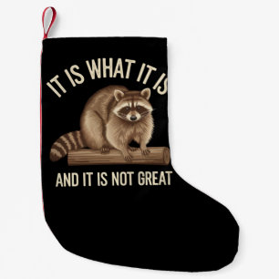 Het Is Wat Het Is en Het Is Geen Groot Wasbeer Ker Kleine Kerstsok