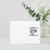 Het is wat het is en het is geen grote wasbeer briefkaart (Staand voorkant)