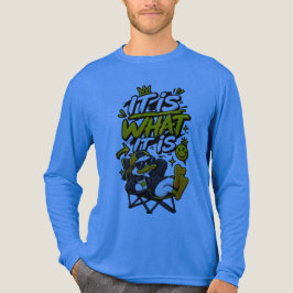 Het Is Wat Het Is – Grappig Ontspannen Levenscitat Tri-Blend Shirt