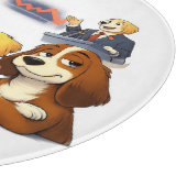 Het Is Wat Het Is – Grappige Honden Illustratie  Snijplank (Hoek)