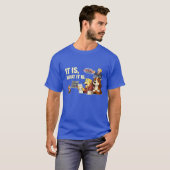 Het Is Wat Het Is – Grappige Honden Illustratie T-shirt (Voorkant volledig)