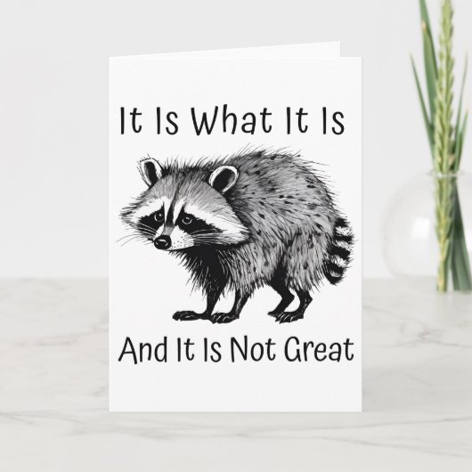 Het is wat het is Kaart (Voorkant)