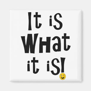 Het is wat het is! magneet