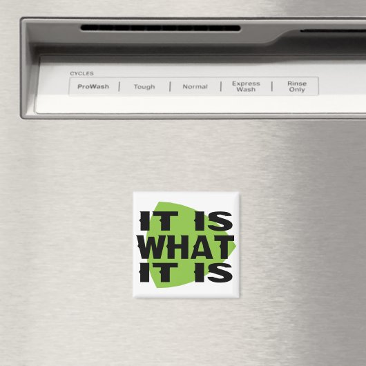 Het is wat het is magneet (Insitu (Vaatwasser))