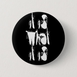"Het is wat het is" Pin Ronde Button 5,7 Cm