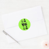 Het is wat het is ronde sticker (Envelop)