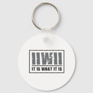 Het is wat het is! sleutelhanger
