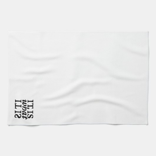 "Het is wat het is" Typografie Keukendoeken Theedoek (Horizontaal)