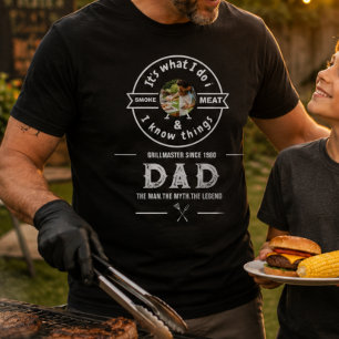 Het Is Wat Ik Doe Ik Rook Vlees Grappige Vader Fot T-shirt
