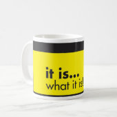 Het is... wat is het! Mok (Voorkant links)