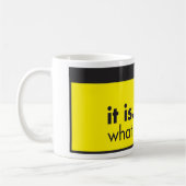 Het is... wat is het! Mok (Links)