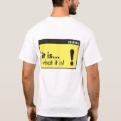 Het is...wat is het! T-shirt (Achterkant)