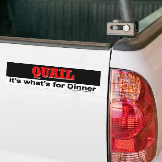 Het is wat voor Dinner Bumpersticker. Bumpersticker (Op Truck)