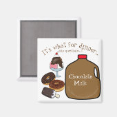 "Het is wat voor eten..enige vragen?" Magneet (Voorkant / Achterkant)