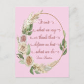 Het is wat we doen Jane Austen Quote Briefkaart (Voorkant)