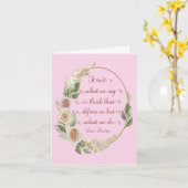 Het is wat we doen Jane Austen Quote Wenskaart Kaart (Gele Bloem)