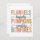 Het is weer Herfst Briefkaart (Voorkant / Achterkant)