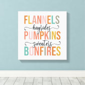 Het is weer Herfst Canvas Afdruk (Insitu (Houten vloer))