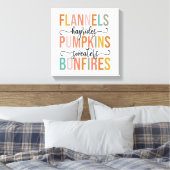 Het is weer Herfst Canvas Afdruk (Insitu (Slaapkamer))