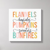 Het is weer Herfst Canvas Afdruk (Voorkant)