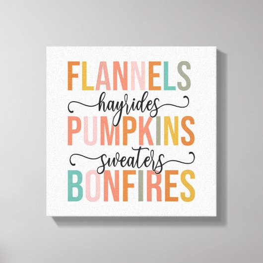 Het is weer Herfst Canvas Afdruk (Voorkant)