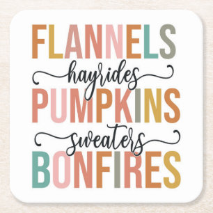 Het is weer Herfst Kartonnen Onderzetters