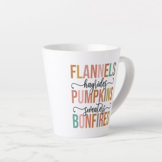 Het is weer Herfst Latte Mok (Rechterhoek)