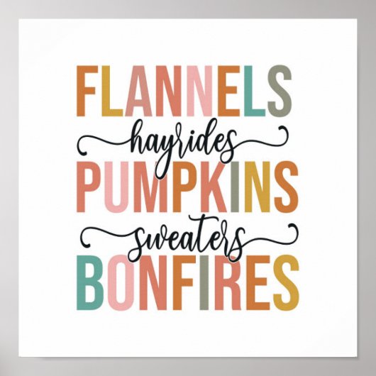 Het is weer Herfst Poster (Voorkant)