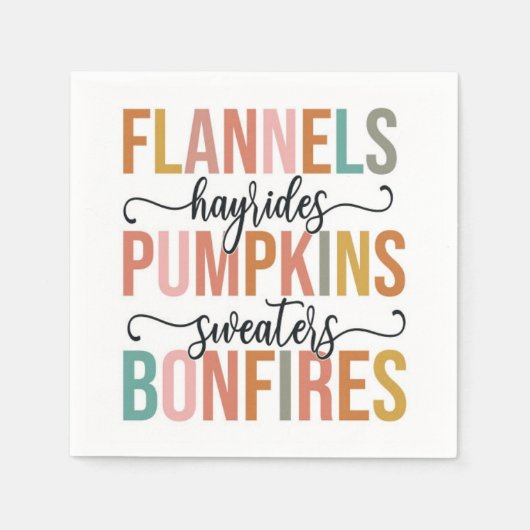 Het is weer Herfst Servet (Voorkant)