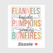 Het is weer Herfst Sticker (Vel)