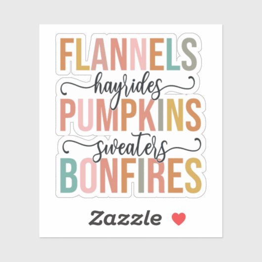 Het is weer Herfst Sticker (Vel)