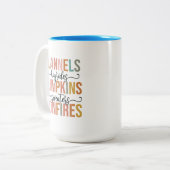 Het is weer Herfst Tweekleurige Koffiemok (Voorkant links)