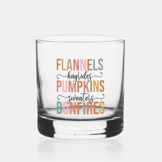 Het is weer Herfst Whisky Glas (Voorkant)
