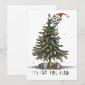 Het is weer Kerstgeschenktijd Feestdagenkaart (Voorkant / Achterkant)