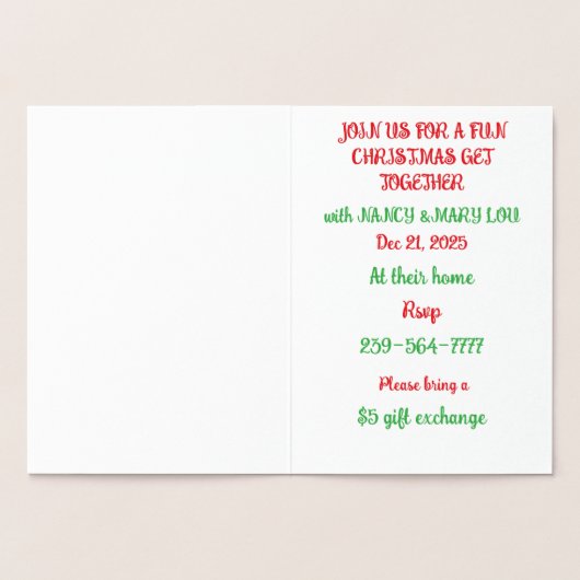 Het is weer zover folie kaarten (Binnen)