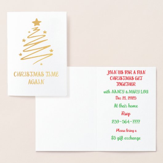 Het is weer zover folie kaarten (Display)