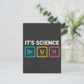 Het is wetenschap broer grappige nerd humor briefkaart (Staand voorkant)