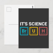 Het is wetenschap broer grappige nerd humor briefkaart (Voorkant / Achterkant)