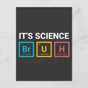 Het is wetenschap broer grappige nerd humor briefkaart