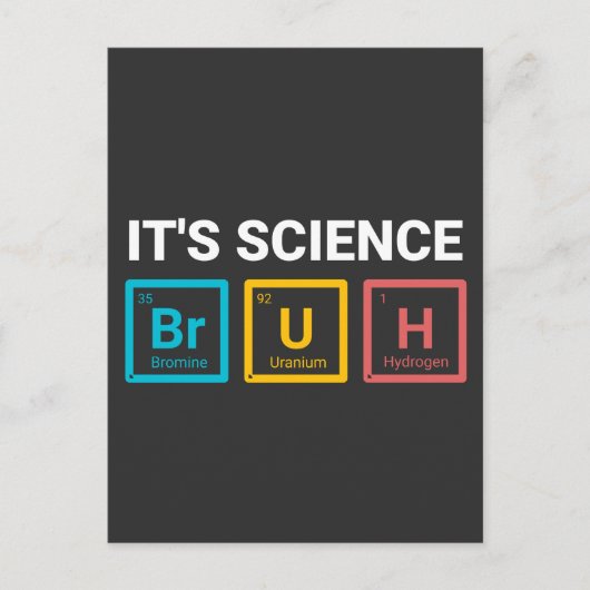 Het is wetenschap broer grappige nerd humor briefkaart (Voorkant)