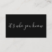 het is wie je het verwijzingsprogramma kent aanbevelingskaartje (Voorkant)