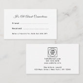 Het is wie je kent | Business Logo Referral Design Afsprakenkaartje (Voorkant / Achterkant)