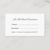 Het is wie je kent | Business Logo Referral Design Afsprakenkaartje (Voorkant)