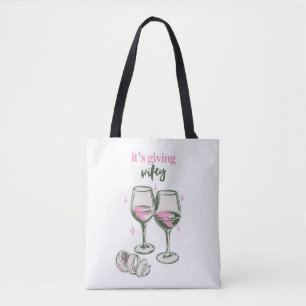 Het is Wifey Schattig Meisjesachtig Drank Ontwer Tote Bag