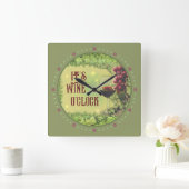 Het is Wijn uur Wandklok (Huis)