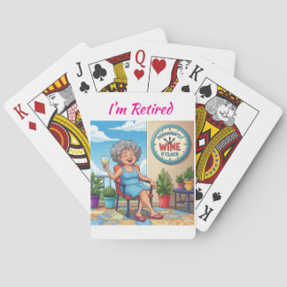 Het is wijnuur pokerkaarten