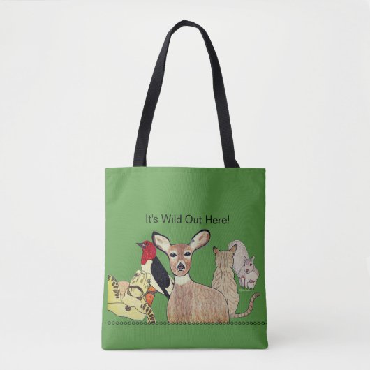 Het is wild hier! tote bag (Voorkant)